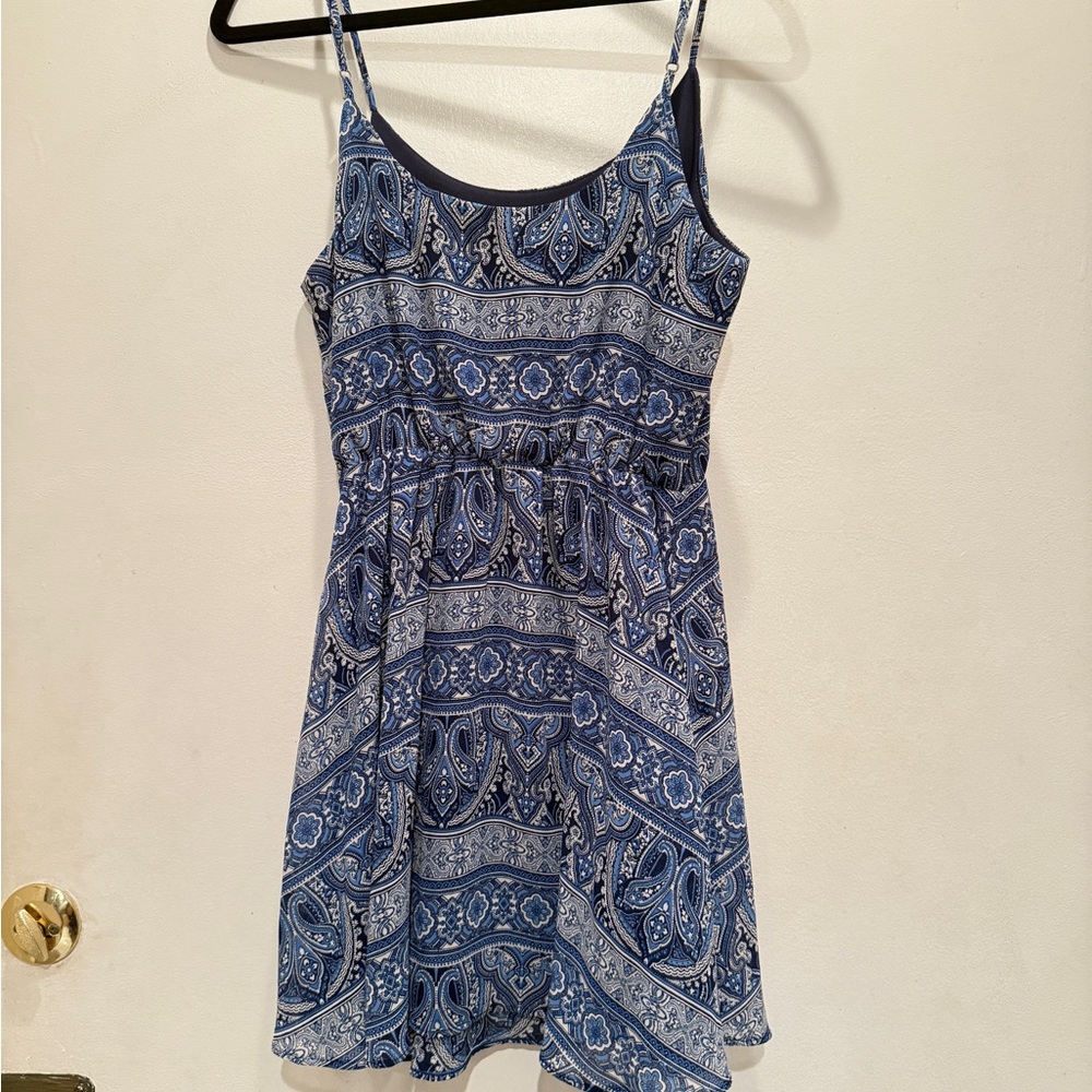 Blue Patterned Dress